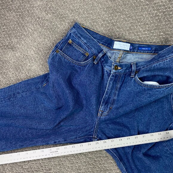 Peter Manning Classic Fit Jeans Men's 34 x 26 Fit 33 x 24.5 Blue Cotton New York - Picture 12 of 13